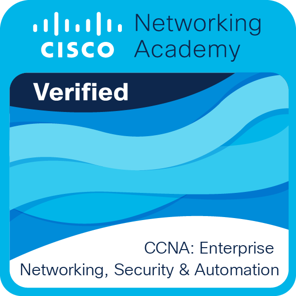 CCNA Enterprise Networking Security and Automation badge